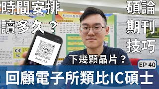 回顧類比IC碩士班晶片下線時間安排，碩論期刊寫作小技巧大公開—陽明交通大學電子研究所307實驗室的日常 Ep 40 [upl. by Hayden]