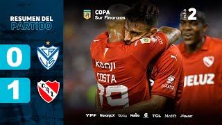 VÉLEZ 0  1 INDEPENDIENTE I Resumen del partido I CopaSurFinanzas 2024 [upl. by Refinnej729]