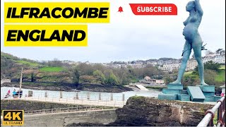 England  4K Walk  Ilfracombe  Seaside Resort and Civil Parish on the North Devon Coast [upl. by Atirahc]