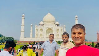 Taj Mahal Marathi Vlog  Taj Mahal Kolhapur Vloggar  Delhi To Taj mahal आगरा  tajmahal [upl. by Einial896]