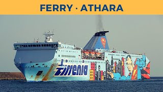 Arrival of ferry ATHARA Porto Torres Tirrenia [upl. by Alleuol]