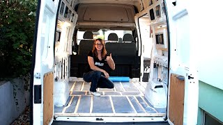 Campervan DIY Floor with Armaflex Ford Transit Conversion [upl. by Nnire]