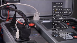 Metrel MI3394 CE MultiTesterXA Multifunction Tester PAT Test Machine amp Switchboard [upl. by Anaile503]