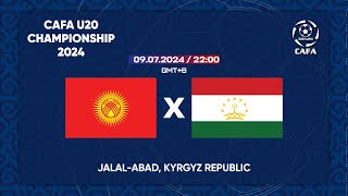 Kyrgyzstan  Tajikistan  CAFA U20 CHAMPIONSHIP 2024 [upl. by Akiria]