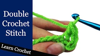 How to Double Crochet Stitch  Beginner Course Lesson 9 [upl. by Sillek]