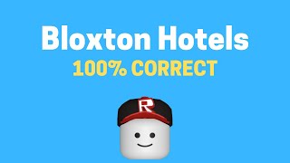 Bloxton Hotels Application Answers 2021  ROBLOX [upl. by Auqinu]