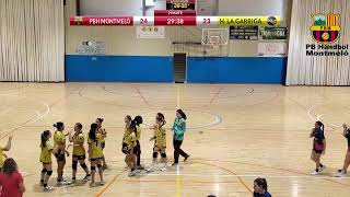 PBH Montmeló  H La Garriga Cadete Femení 2a Catalana 28092024 [upl. by Soo]