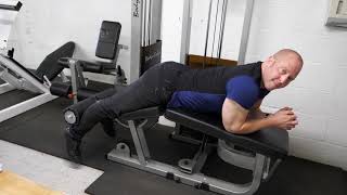 Gym Induction  How to use the Lying Leg Curl Machine [upl. by Trebbor]