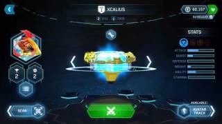 Beyblade Burst Hasbro App Gold XCALIUS [upl. by Wade]