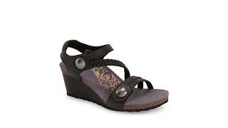 Aetrex Naya Wedge Sandal with Lynco Orthotics [upl. by Larry196]