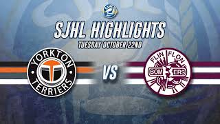 HIGHLIGHTS Yorkton Terriers  Flin Flon Bombers Oct 22 2024 [upl. by Nevai]