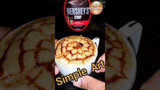 Coffee Art Chocolate Paste  Back Coffee maker coarse coffee howtomakecappuccinoathome [upl. by Asteria]