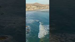 Cayucos California shoreline pier1 travel beach nature sea viralshorts viralvideo trending [upl. by Dunc774]