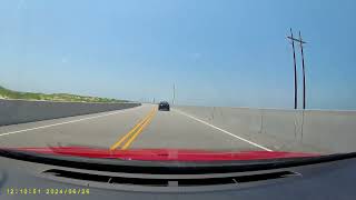 North Carolina us route 12sb  MM 125 to MM 45 JCT OcracokeHatteras ferry [upl. by Elmaleh921]