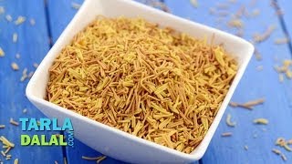 Baked Sev Low Calorie by Tarla Dalal [upl. by Pang]