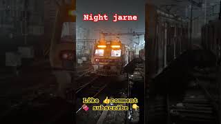 NIGHT JARNE MOMENT 🚆 🚉 train railway sortvideo vairalvideo subscribe azizulofficial 🚂🇮🇳✨️🏃‍♀️ [upl. by Brom173]