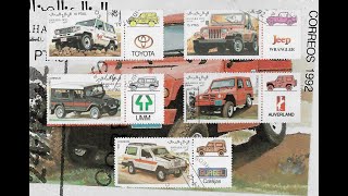 Western Sahara 4x4 vehicle stamp 1992 [upl. by Drareg]