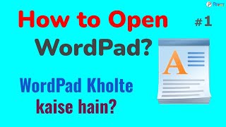 How to Open WordPad [upl. by Anassor]