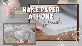 How to make recycled paper  mould amp deckle diy  Tutorial [upl. by Atalie736]