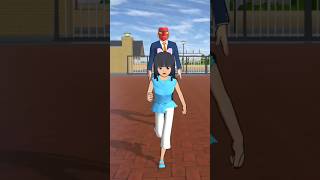 Mom and I ran away scared of the ghost😱sakuraschoolsimulator ytshorts shorts [upl. by Zeuqirdor]