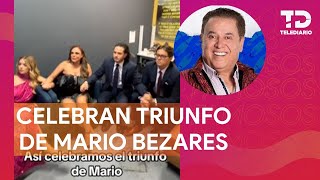 Mario Bezares gana La Casa de los Famosos y así celebraron familia y amigos [upl. by Fillender]