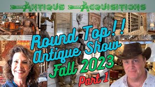 Round Top Antique Show Fall 2023 Dealer Walkthrough [upl. by Lesko]