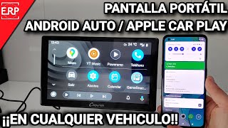 Pantalla ANDROID AUTO  Apple CAR PLAY inalámbricos para ¡¡CUALQUIER VEHÍCULO  Carpuride [upl. by Cusack]