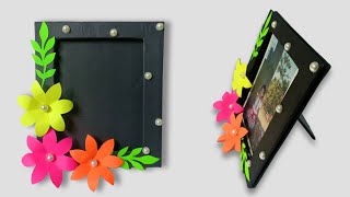 Beautiful Photo Frame Making At Home  Photo Frame Craft  DIY Photo Frame craftfraft [upl. by Nollid]