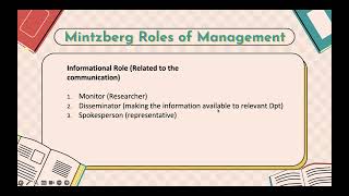 Roles of a manager by Henri Mintzberg As Level Business  Syllabus 2023 [upl. by Virgel43]