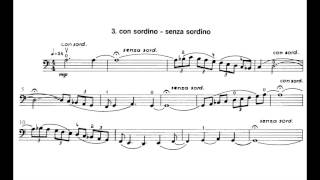 Sofia Gubaidulina  Cello Preludes No 3 Con Sordino  Senza Sordino [upl. by Bork]