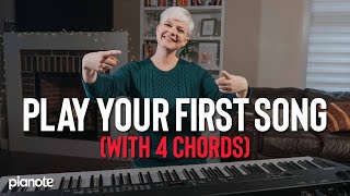 Play Your First Song On Piano With Only 4 Chords [upl. by Martinsen]