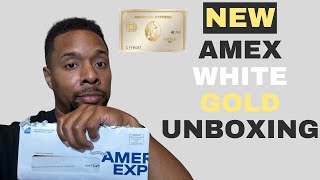 BREAKING FIRST LOOK AT THE NEW WHITE AMEX GOLD CARD [upl. by Birck174]