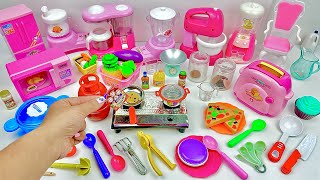 Unboxing Miniature Plastic Full Kitchen Set Collection  Toy Cooking Game  Kitchen Set Toy  Review [upl. by Nnylsoj512]