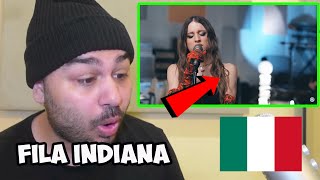 Angelina Mango  Fila Indiana Live REACTION [upl. by Nannahs]