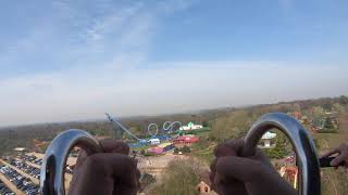 Jolly Roger  Drop Tower  On Ride POV  Pleasurewood Hills  April 2019  4K [upl. by Eph744]