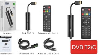 DVB T2C TV Stick  HD 1080p [upl. by Newman334]