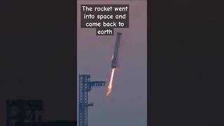 The rocket went into space and came back to earth🔥 sciencefacts [upl. by Notsahc]