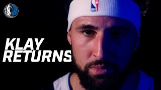 Klay Returns  Mavericks vs Warriors Hype [upl. by Ahsekahs]