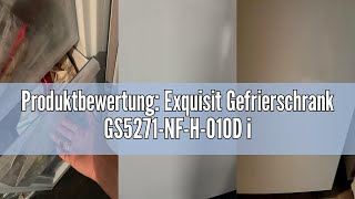 Produktbewertung Exquisit Gefrierschrank GS5271NFH010D inoxlook  No Frost  Nutzinhalt 194 L [upl. by Ludovick496]