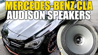 MercedesBenz CLA  Audison Speakers installed [upl. by Emelen]