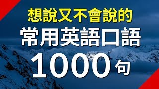 想說又不會說的常用英語短句1000句（简体／繁體字幕） [upl. by Keheley26]