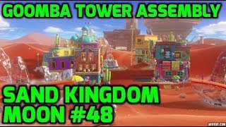 Super Mario Odyssey  Sand Kingdom Moon 48  Goomba Tower Assembly [upl. by Alohs118]