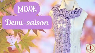 🌸ÉCHARPE CROCHET quotFroufrouquot [upl. by Conal]