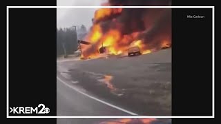 Gas station explodes in Cardiff Idaho [upl. by Watkin582]