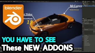 8 New Blender Addons with Great Value [upl. by Gabe]