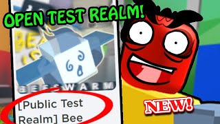 Onett just made a PUBLIC Test Realm and heres why  Roblox Bee Swarm [upl. by Larrad]