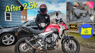 2019 Honda CB500X Air Filter Replacement after 25k miles  Oregon Motorcycle 2022 [upl. by Lanie851]