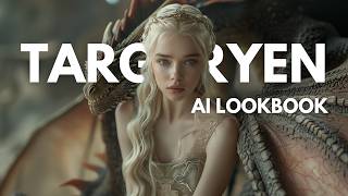 4K Targaryen Women Ai Lookbook  ai lookbook HotD [upl. by Nnaeed]