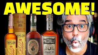 I Blind Taste 3 RYE WHISKIES  Michters Rye  Colonel E H Taylor  Pikesville [upl. by Danny]