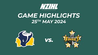 Game Highlights SkyCity Stampede vs West Auckland Admirals  NZIHL 25th May 2024 [upl. by Noirb]